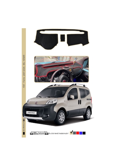 Fiat Fiorino 2007-2024 Arası Modeller Için Oto Torpido Koruyucu - Bej Kenar