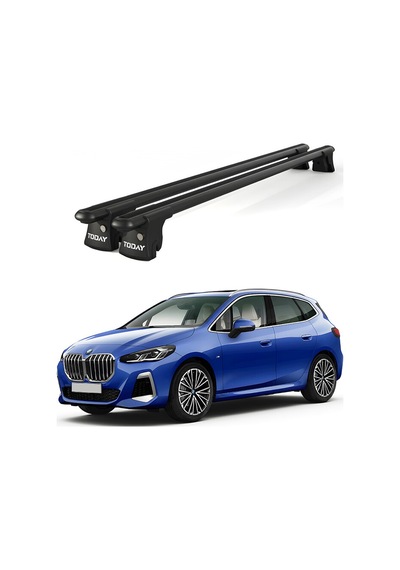 Trio-ıı Bmw 2 Kombi 2015 Ve Sonrası Uyumlu Siyah Kilitli Ara Atkı 120cm Port Bagaj Tavan Barı