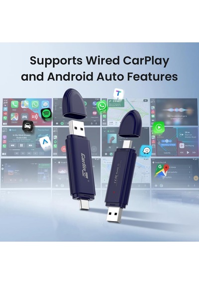 Ayrex Carlinkit 5.0 Se Pro Kablosuz Android Otomatik Ve Carplay Adaptörü, Oem Araçlar İçin Kablolu Kablosuza Dönü