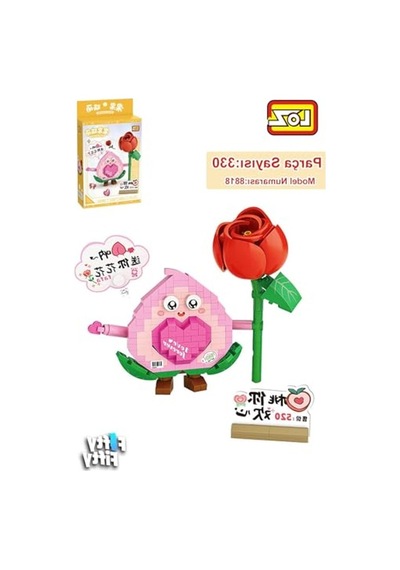 330 Parça Sevimli Çiçek Temalı Loz Micro Block Oyuncak Seti