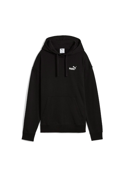 Puma Essentials Small No.1 Logo Kadın Siyah Kapüşonlu Sweatshirt Siyah