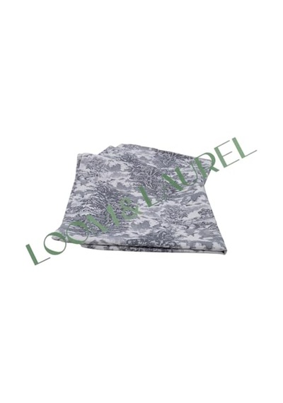 Jakarlı Dokuma Dikdörtgen Masa Örtüsü 160 X 240 Cm Gri Ağırlıklı Diğer