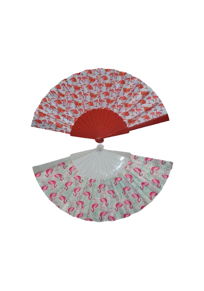 Yelpaze Flamingo İkilisi