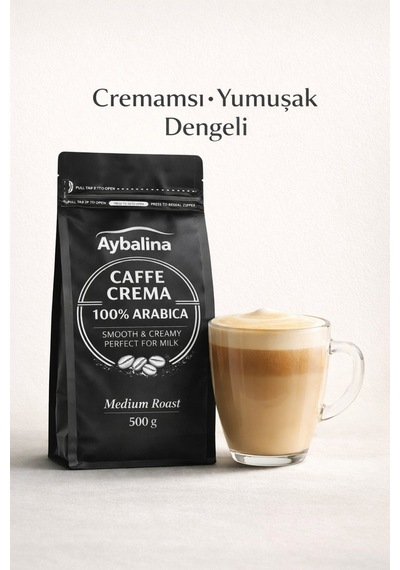 Muhteşem İçimli Caffè Crema, Seçkin Arabica Çekirdeklerden Üretilmiş Elit Kahve Keyfi 500 + 500 G Çekirdek Kahve
