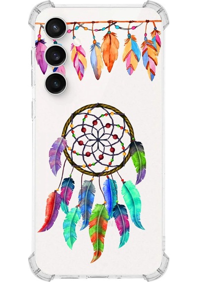 Samsung Galaxy S23fe İle Uyumlu Nazar Boncuğu 6 Baskılı Şeffaf Köşe Korumalı Antişok Kılıf