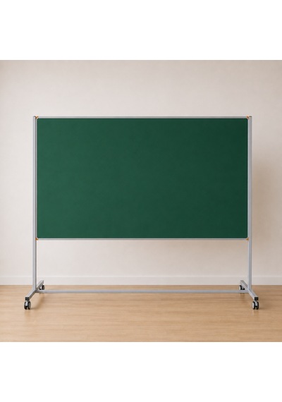 Emaye Yüzey Mobil Yazı Tahtası 120x200cm Yeşil