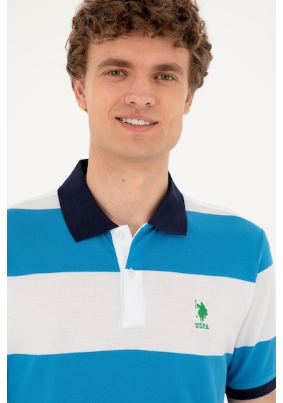 U.S. Polo Assn. Erkek Regular Fit Polo Yaka Saks Tişört 50288503-VR045