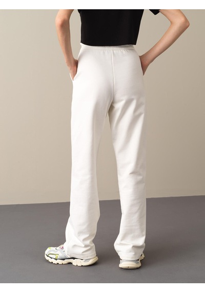 Xint Ekru Oversize Pamuk Sweat Pantolon 470382 Beyaz