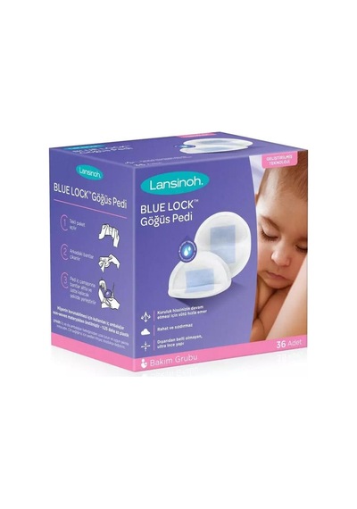 Lansinoh Blue Lock Göğüs Pedi 36 Adet