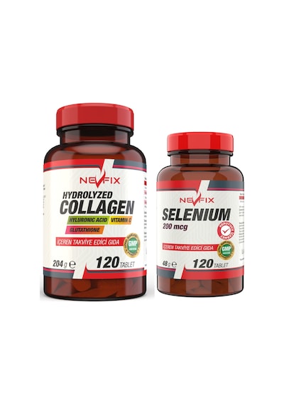 Collagen Hyaluronic Acid 120 Tablet Selenyum 200 Mcg 120 Tablet