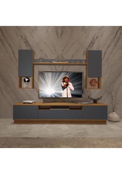 Decoraktiv Trio 5das Mdf Tv Ünitesi Tv Sehpası Pera - Antrasit