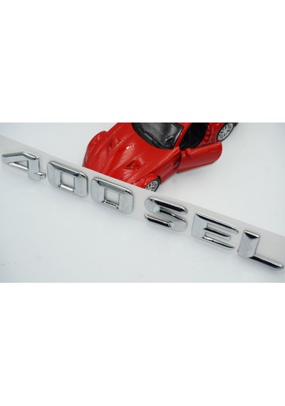 400 SEL Bagaj Krom Metal 3M 3D Yazı Logo