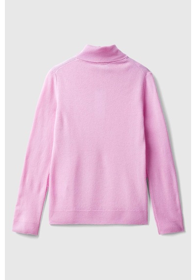 United Colors of Benetton Bn Dik Yaka Merino Kazak Sütlü Kahve