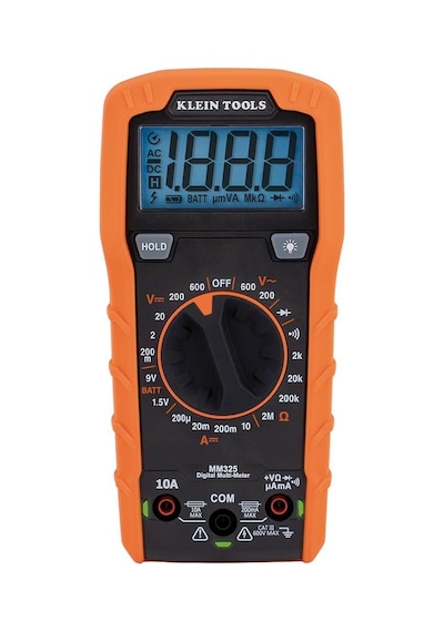 Klein Tools Mm325 Multimetre, Dijital Manuel Değişen 600v Ac/dc Gerilim Test Cihazı, Pilleri, Akımı
