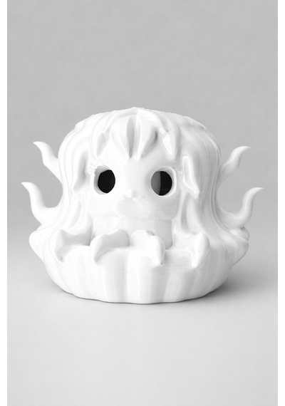 Mitolojik Canavar Tasarımlı Led Mumluk 3d Baskı Dekoratif Mum Tutucu