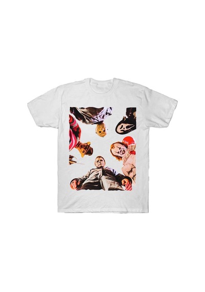 Flood Of Style Korku Filmi Cadılar Bayramı Hayalet T-shirt Erkekler Kadınlar Için % 100% Pamuk T Shirt Kısa Beyaz