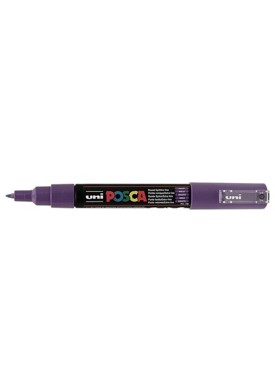 Unıball Posca 0.7 Mm Markör Kalem Mor Diğer