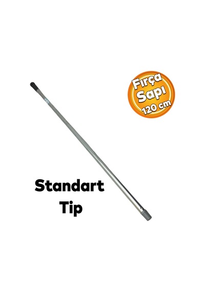 Badem10 Emayhome Sillgech Boyalı Kalın Fırça Sapı Süpürge Çekpas Standart Metal Sap 120 Cm Eh365