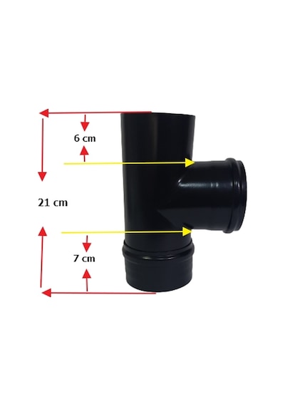 80 mm Çapında Te Modül Ve Kapak Tam otomatik pelet sobalar için