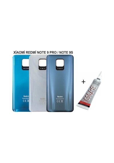Redmi Note 9 Pro - Note 9s Arka Batarya Pil Kapağ Mavi