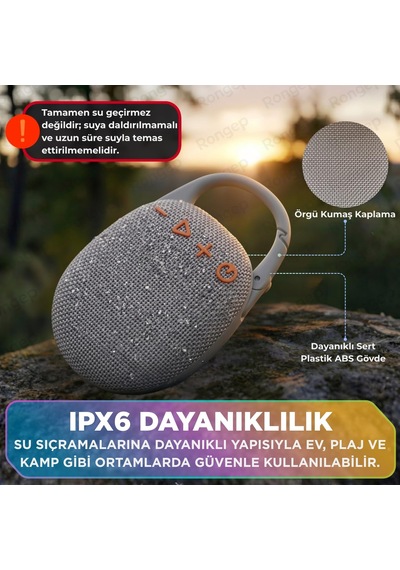 Travel-sound Taşınabilir Bluetooth Hoparlör V5.3 Önü Kumaş Kaplı Tft/aux/usb Destekli Rgb Işıklı Ipx6 Su Sıçramalarına Dayanıklı Type-c Şarjlı Kablosuz Speaker Gri Travel-sound Taşınabilir Bluetooth Hoparlör V5.3 Önü Kumaş Kaplı Tft/aux/usb Destekli Rgb Işıklı Ipx6 Su Sıçramalarına Dayanıklı Type-c Şarjlı Kablosuz Speaker Gri