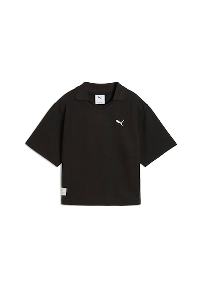 Puma Class Relaxed Polo Tee Kadın Yetişkin Polo T-shirt SIYAH