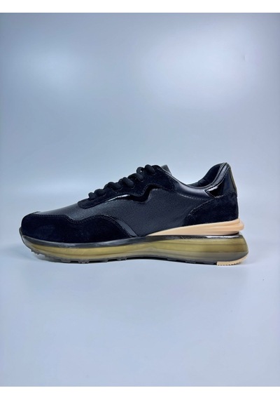 Daytex Premium Hakiki Deri Erkek Sneaker İthal Hava Tabanlı Siyah