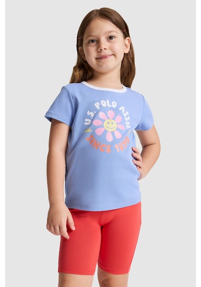 U.S. Polo Assn. Kız Çocuk Lila Tişört 50325635-vr245 Lavanta