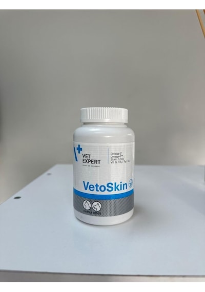 Expert Vetoskin Kedi Ve Köpek Tüy Tamamlayıcı, Omega-3, Omega-6, Biotin, Vitamin B Kompleksi