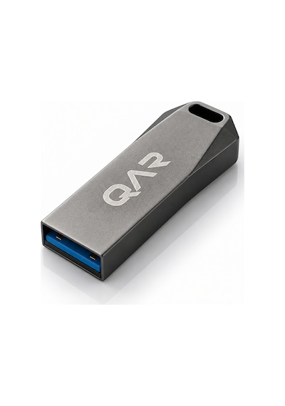 Qar Usb Flash Bellek Metal Siyah 64 Gb Usb 3.0  Güvenli