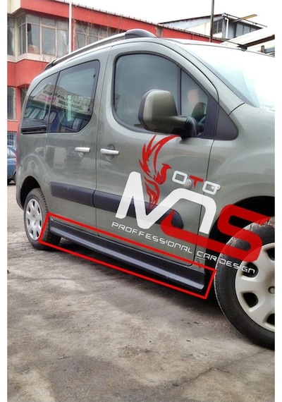 Peugeot Partner Tepee Marşpiyel Takımı Fiberglass Boyasız