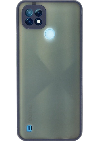 Muratech Newface Realme C21 Kılıf Montreal Silikon Kapak - Lacivert