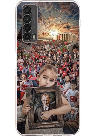 Huawei P Smart 2021 Uyumlu Atatürk Anıtkabir Baskılı Silikon Kılıf Renkli