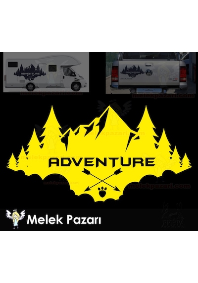 Macera, Adventure Kamp, Karavan, Off Road Sticker Macera, Adventure Kamp, Karavan, Off Road Sticker