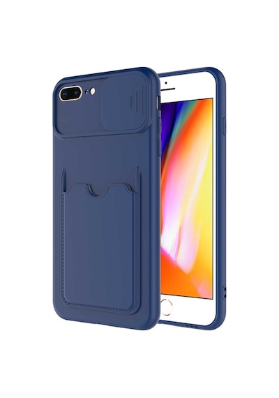 Apple Uyumlu iPhone 8 Plus Kılıf Zore Kartix Kartlık Bölmeli Kılıf