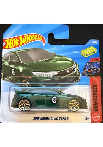 Hot Wheels Tekli Arabalar 2018 Honda Civic Type R Jjk87 Nightspeed Çok Renkli