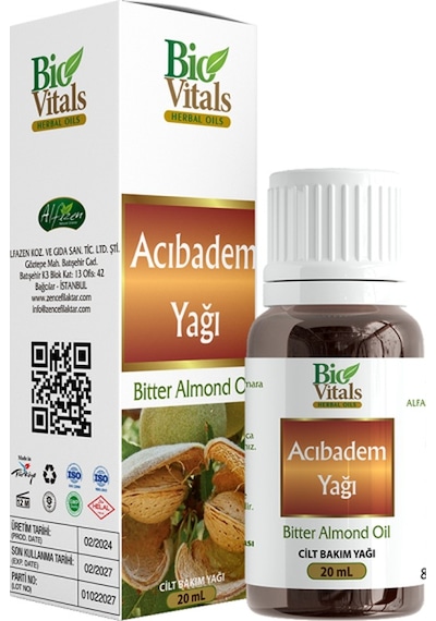 Bio Vitals Acı Badem Yağı 20 Ml