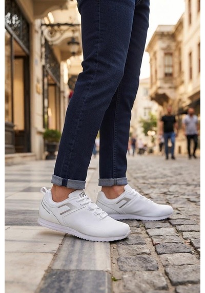 Lescon Riva 3 Rahat Hafif  Erkek Sneaker Spor Ayakkabı Beyaz
