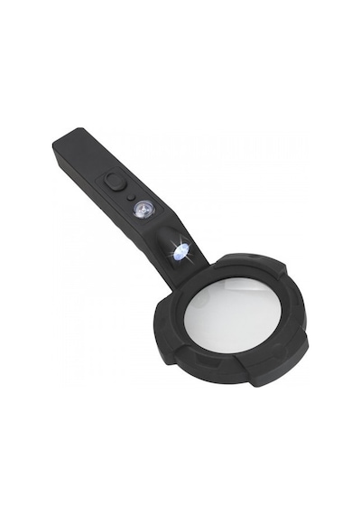 7 Led Aydınlatma,fener,pusula,4x Büyütme Okuma Büyüteç Th600557