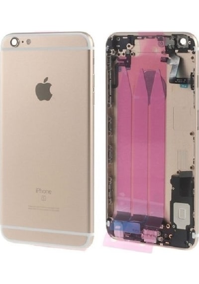 Apple Uyumlu iPhone 6s Plus Full Dolu Kasa Kapak + Tamir Seti Gold