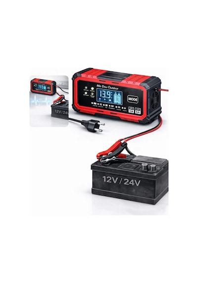 Auhma Aoc22 Otomatik Seçim Dijital Ekran 12/24 V Akıllı Akü Şarj Ve Onarım Cihazı -12v 15a-24v 8a