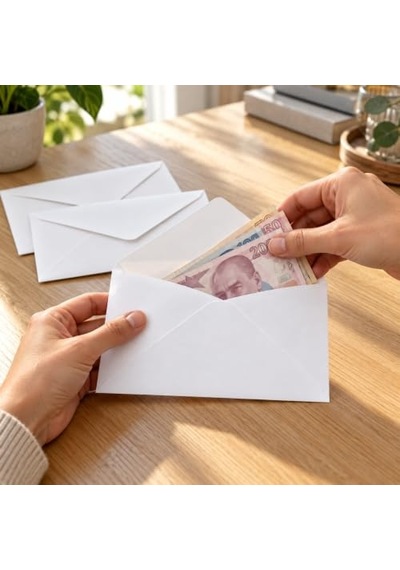 100 Adet Beyaz Mektup Zarfı 114 X 162 Mm, Tutkallı Kapaklı Beyaz Zarf, Evrak Ve Yazışma İçin 124-Pembe