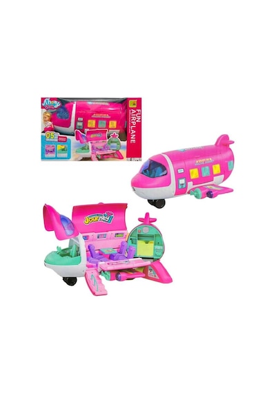 Uçak Pembe Aksesuarlı Travel Girl 3+