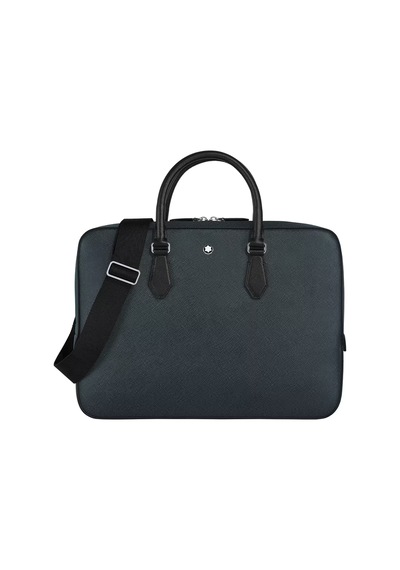 Montblanc Sartorial İnce Evrak Çantası 220333 Mavi