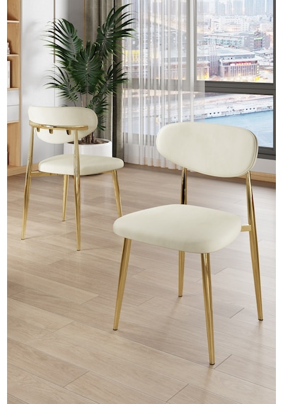 Canisa Olya Serisi 90x168 Lak Panel Sonata Masa Takımı Gold Ayaklı 6 Krem Sandalye Sonata Masa Krem Sandalye Canisa Olya Serisi 90x168 Lak Panel Sonata Masa Takımı Gold Ayaklı 6 Krem Sandalye Sonata Masa Krem Sandalye
