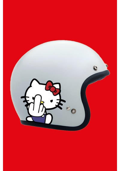 Hello Sticker 13,5x13 Cm Su Geçirmez Yüksek Çözünürlüklü Araba Laptop Oto Motor Kask Sticker