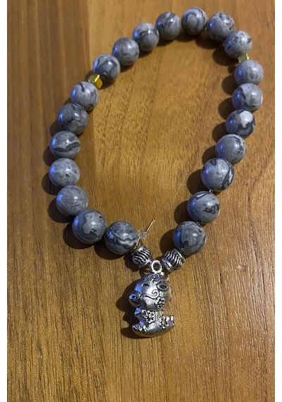 Çin Takvimi Burçları Çharm Jasper Doğal Taş Bileklik Hand Made El İşi Feng Shui Ejderha Yılı Koruyucu Hayvan Dragon Ejderha Objeli Çok Renkli