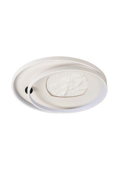 Noren 50'lik Kare Taş Desenli Yuvarlak 160 Watt Plafonyer Led Avize Çok Renkli