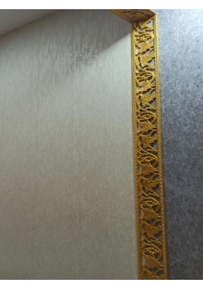 Poliüretan Dekoratif Saray Duvar&tavan Çıta Bordürü -kahve Eskitme En:10 Cm-boy:100 Cm -duvar Süsü