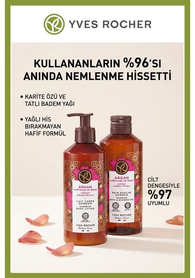 Argan Gül Özlü Oryantal Vücut Bakım Seti 400 Ml Duş Jeli + 100 Ml Vücut Yağı Diğer